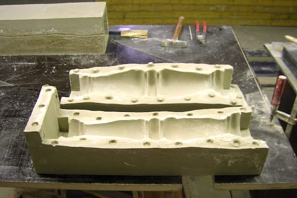 Gußform für die Baluster